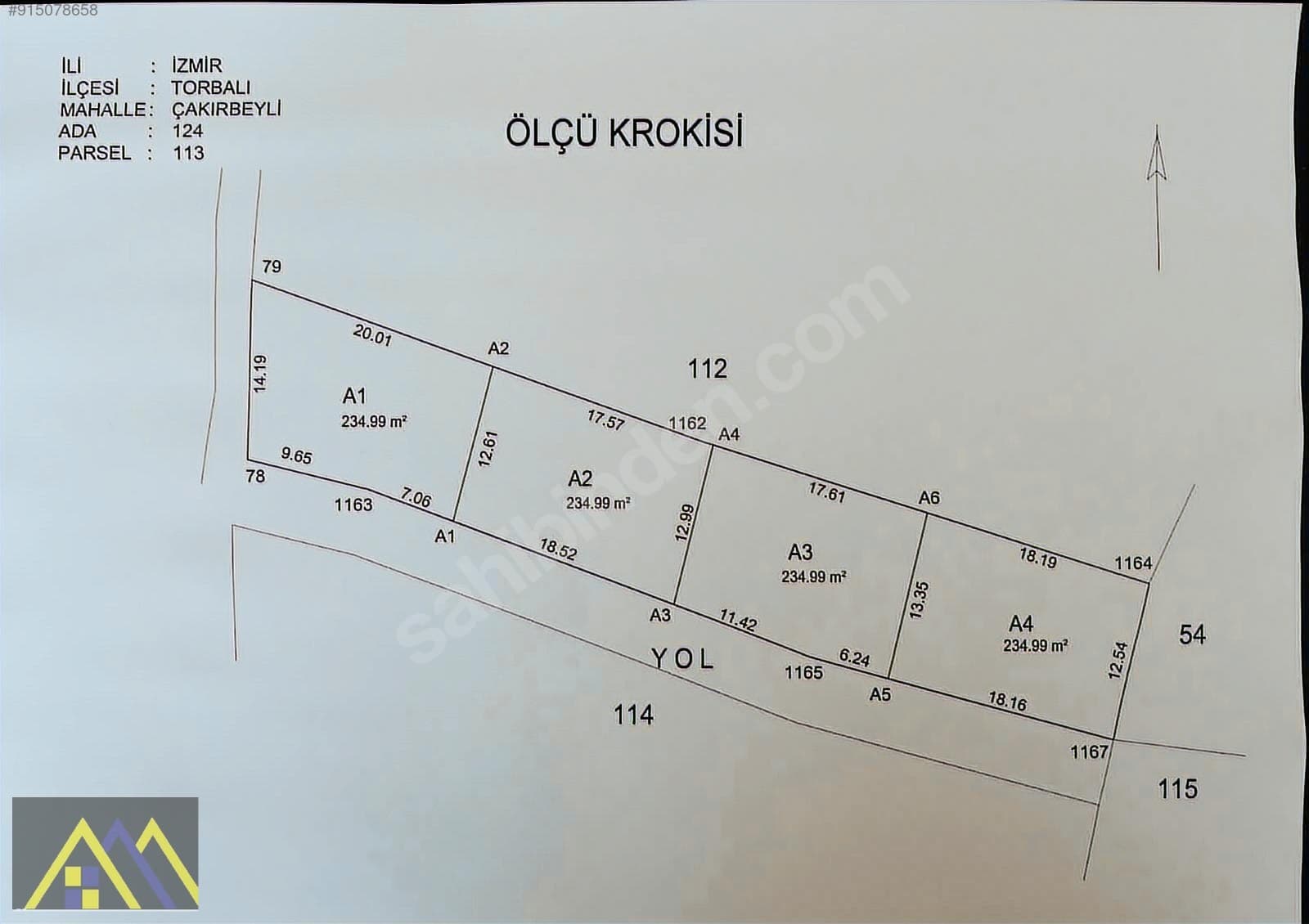 Çakırbeyli Köyünde 235 m2 Zeytinli Tarla - görsel 11